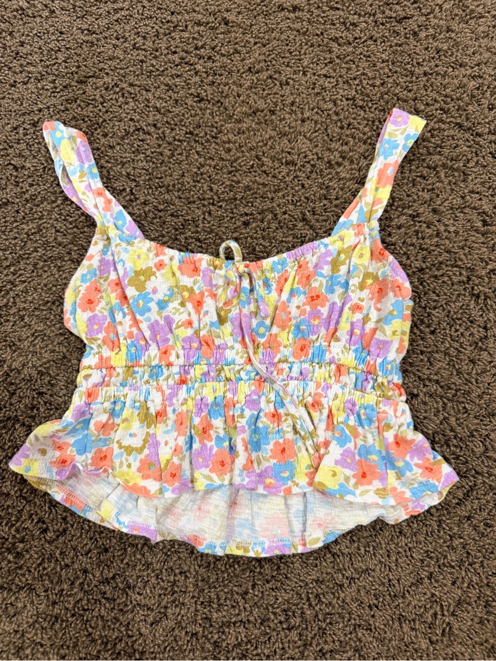 Billabong Floral Cropped Tank